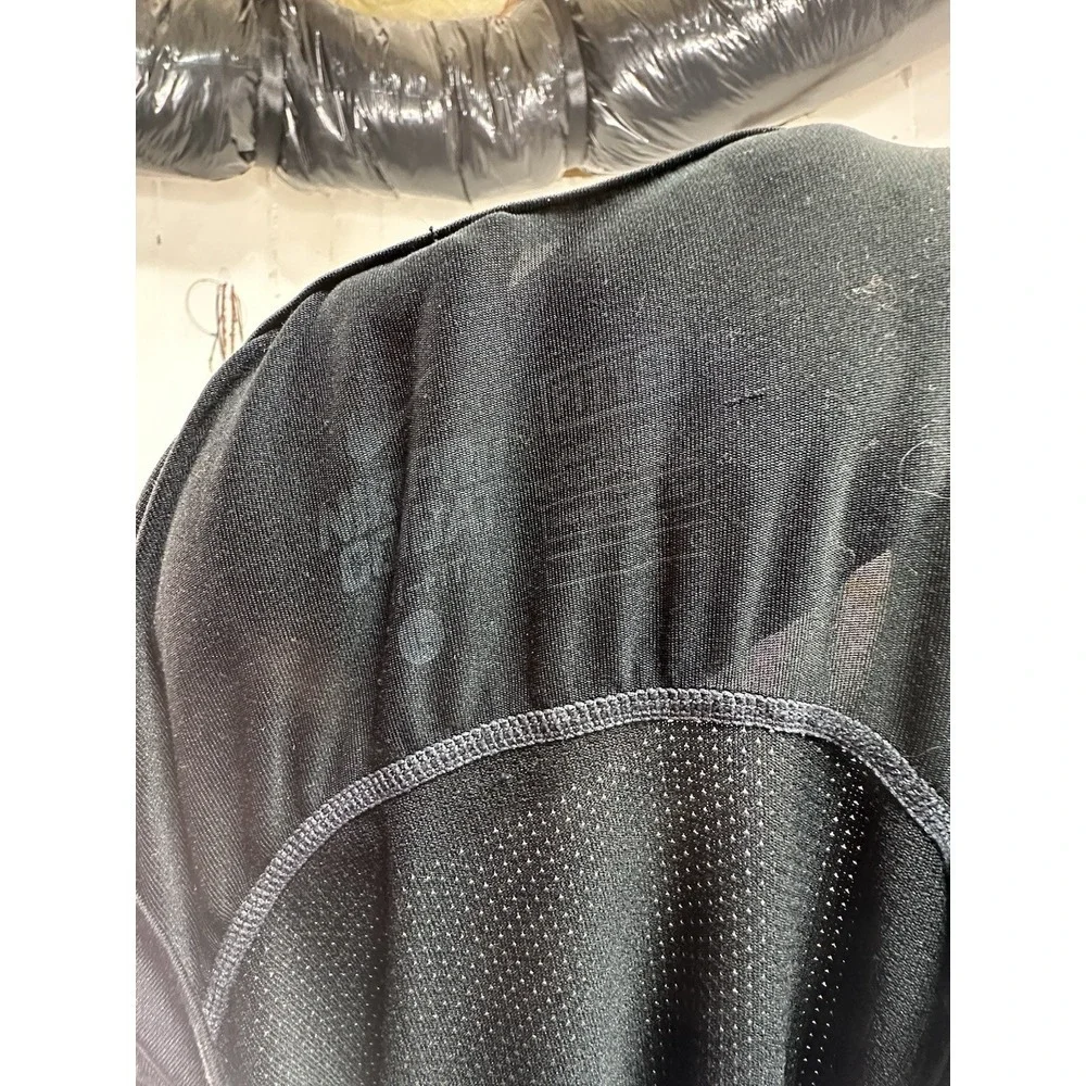 Nike Pro Combat Shirt Large Black Gray Compression Performance Swoosh Drifit Men